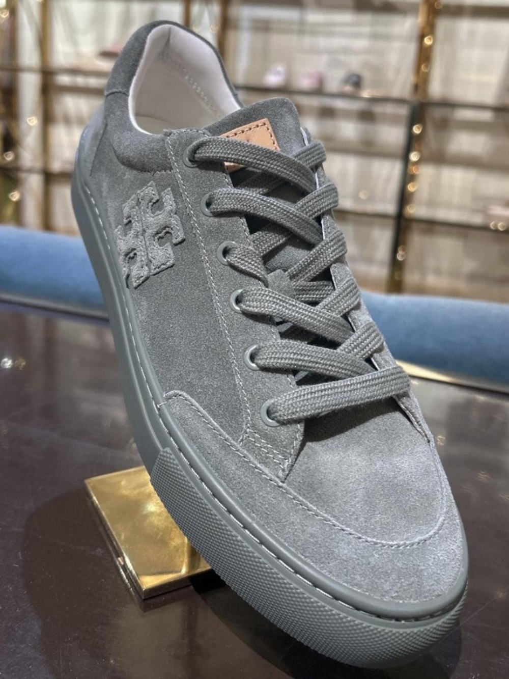 Tory Burch ColorBlock T Logo Nappa Soft Leather Sneaker